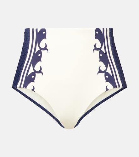 Almais Marine printed smocked bikini bottoms - Alemais - Modalova