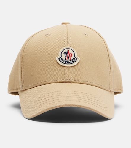 Gorra de gabardina de algodón con logo - Moncler - Modalova