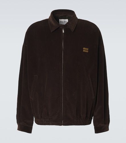 Chaqueta de pana de algodón - Miu Miu - Modalova