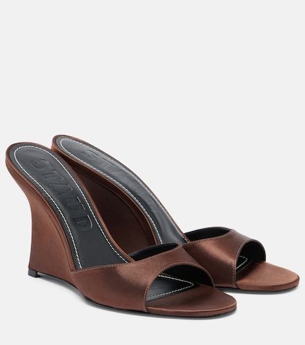 Mules Brigitte de satén con cuña - Staud - Modalova