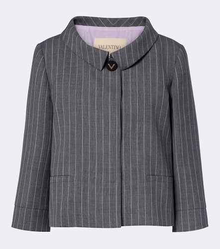 Pinstripe virgin wool jacket - Valentino - Modalova