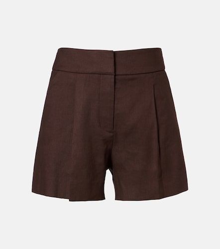 Haina linen-blend twill shorts - Veronica Beard - Modalova