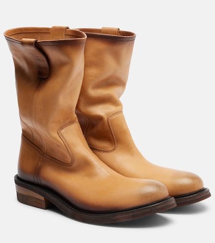 Miu Miu Foule leather ankle boots - Miu Miu - Modalova
