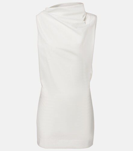 Astor draped cotton poplin minidress - Khaite - Modalova
