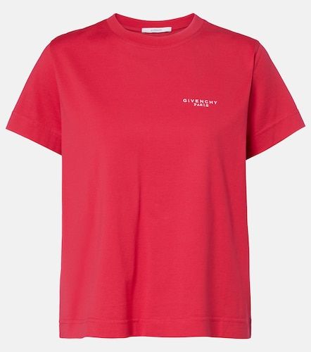 Camiseta de jersey de algodón con logo - Givenchy - Modalova