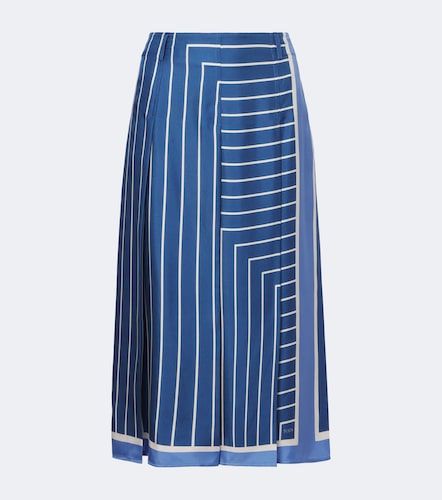 Tod's Falda midi de seda a rayas - Tod's - Modalova