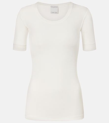 Ribbed-knit cotton-blend top - Calvin Klein Collection - Modalova