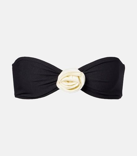 Top bikini a fascia Rosette con applicazioni floreali - Same - Modalova