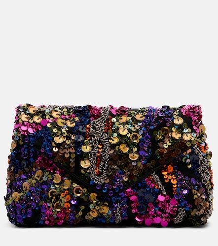 Envelope Medium sequined satin clutch - Dries Van Noten - Modalova