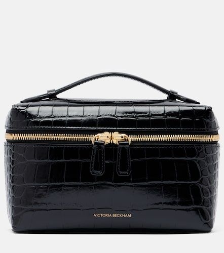 Vanity croc-effect leather vanity bag - Victoria Beckham - Modalova