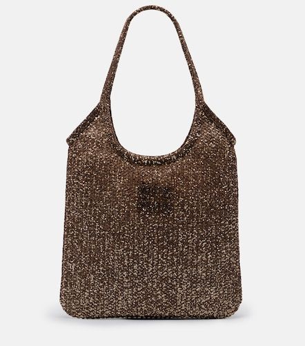 Shopper Ivy in mesh con paillettes - Miu Miu - Modalova