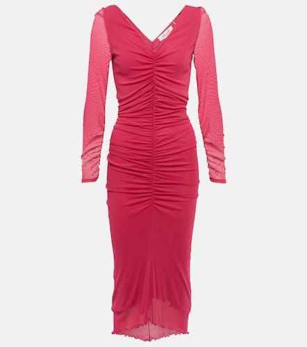 Ruched fitted midi dress - Diane von Furstenberg - Modalova