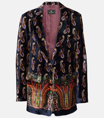 Etro Blazer monopetto in velluto - Etro - Modalova