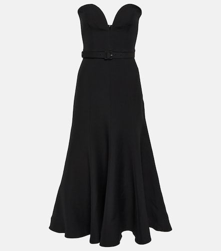 Abito midi senza spalline in lana e seta - Roland Mouret - Modalova