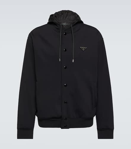 Prada Hooded logo bomber jacket - Prada - Modalova