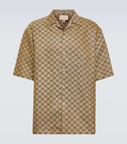 Gucci GG jacquard linen-blend shirt - Gucci - Modalova