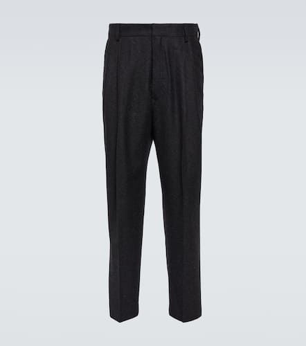 Wool flannel tapered pants - Dries Van Noten - Modalova