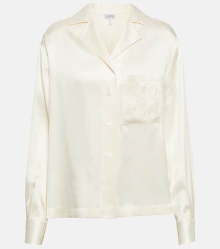 Loewe Anagram silk shirt - Loewe - Modalova