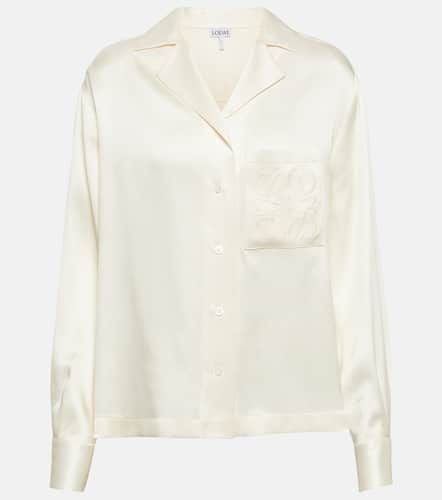 Loewe Anagram silk shirt - Loewe - Modalova