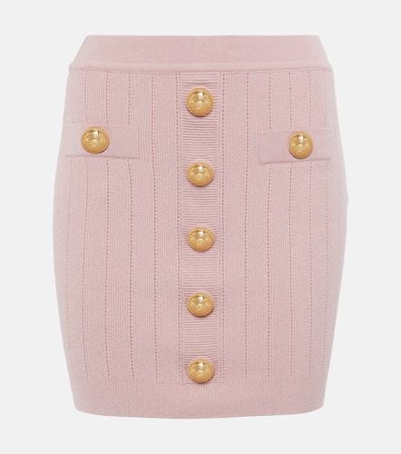 Balmain High-rise knitted miniskirt - Balmain - Modalova