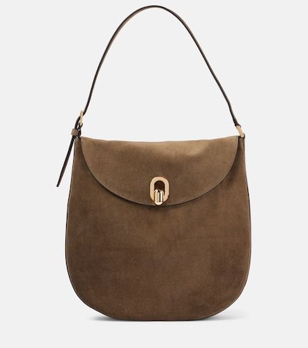 Borsa a spalla Tondo Large in suede - Savette - Modalova