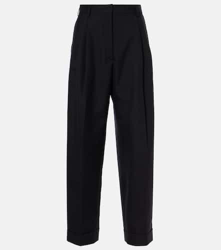 High-rise wool wide-leg pants - Dries Van Noten - Modalova