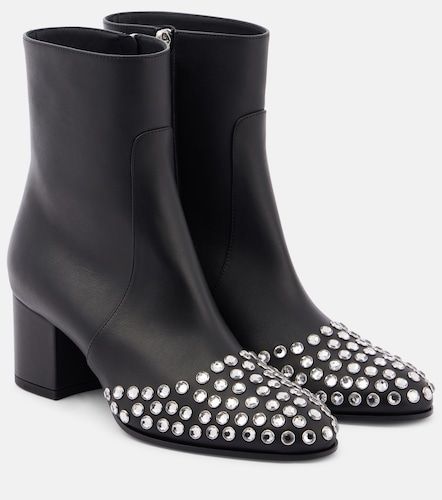Embellished leather ankle boots - Alaia - Modalova