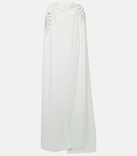 Mattia embellished caped crÃªpe gown - Safiyaa - Modalova