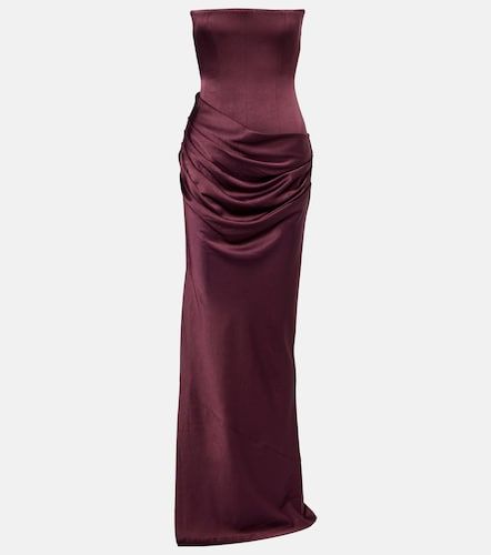 Draped crepe satin corset gown - Alex Perry - Modalova