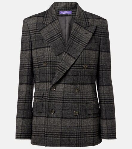 Kent checked double-breasted wool jacket - Ralph Lauren Collection - Modalova