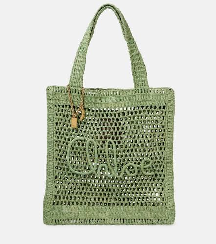 Summer Banana braided tote bag - Chloe - Modalova