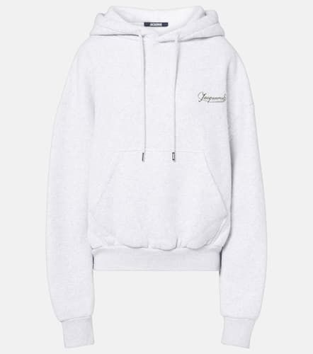 Corto logo cotton fleece hoodie - Jacquemus - Modalova