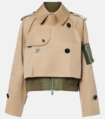 Padded cotton-blend bomber jacket - Sacai - Modalova