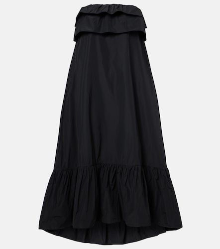 Abito midi in canvas a balze - Saint Laurent - Modalova