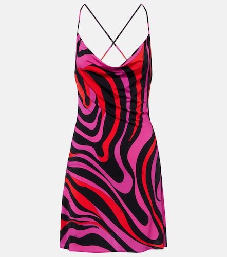 Marmo draped jersey satin minidress - Pucci - Modalova