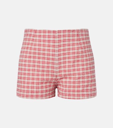 Shorts Lila de algodón a cuadros - Faithfull - Modalova