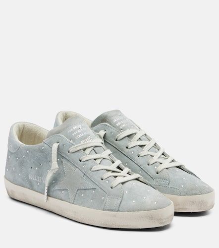 Super-Star embellished suede sneakers - Golden Goose - Modalova