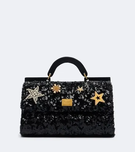 Sicily Mini sequined top-handle bag - Dolce&Gabbana - Modalova