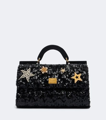 Verzierte Henkeltasche Sicily Mini - Dolce&Gabbana - Modalova