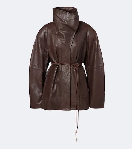 Sportmax Belted leather jacket - Sportmax - Modalova
