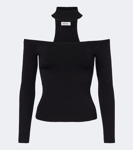 Off-Shoulder Top Lila aus Rippstrick - Simkhai - Modalova
