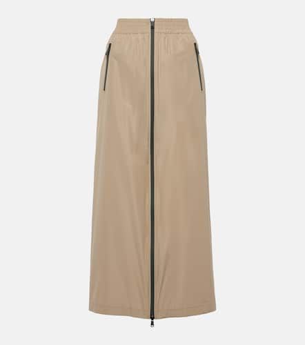 Zip-up taffeta maxi skirt - Brunello Cucinelli - Modalova