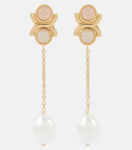 ChloÃ© Embellished faux pearl drop earrings - Chloe - Modalova