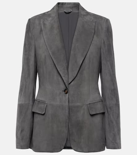 Blazer aus Veloursleder - Brunello Cucinelli - Modalova