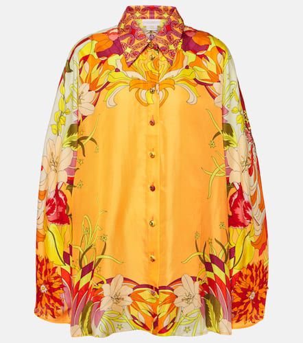 Camicia in seta con stampa floreale - Camilla - Modalova