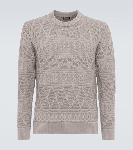 Zegna Pullover Aran in lana - Zegna - Modalova