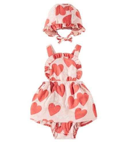 Bebé - set Love de vestido y gorro de algodón - Jellymallow - Modalova