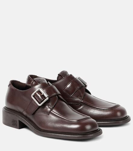 Miu Miu Polished leather brogues - Miu Miu - Modalova