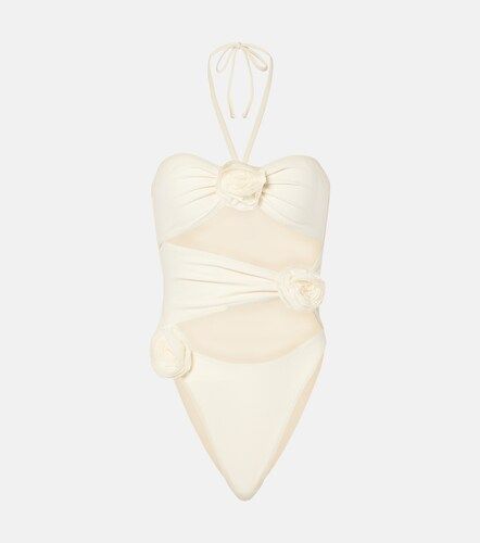 Floral-applique cutout swimsuit - Same - Modalova