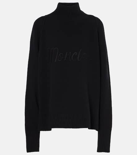 Wool and cashmere turtleneck sweater - Moncler - Modalova